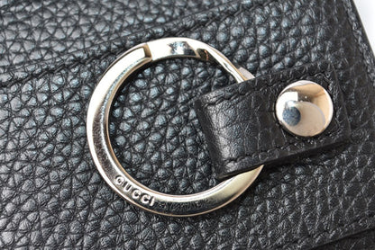 グッチ キーケース/キーホルダー GUCCI 6連 レザー GGロゴ ブラック/シルバー 473924