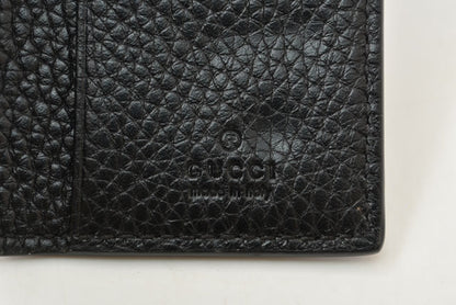 グッチ キーケース/キーホルダー GUCCI 6連 レザー GGロゴ ブラック/シルバー 473924