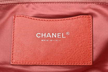 シャネル ショルダーバッグ/トートバッグ CHANEL キルティングレザー ダークピンク/シルバー