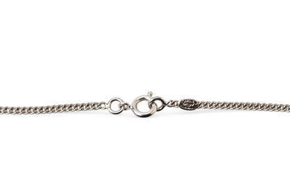 シャネル ネックレス/ペンダント CHANEL ココマーク/CC ラインストーン シルバー/ホワイト【中古】