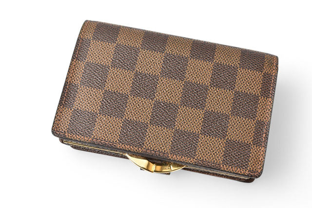 ルイヴィトン 財布 LOUIS VUITTON がま口財布 旧モデル/ポルトフォイユヴィエノワ N61674 ダミエ