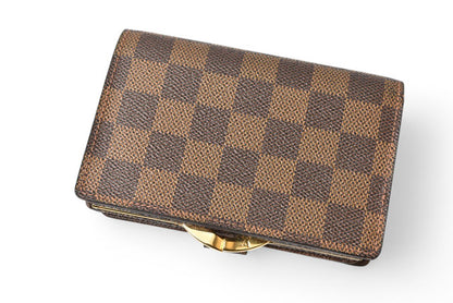 ルイヴィトン 財布 LOUIS VUITTON がま口財布 旧モデル/ポルトフォイユヴィエノワ N61674 ダミエ