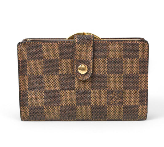 ルイヴィトン 財布 LOUIS VUITTON がま口財布 旧モデル/ポルトフォイユヴィエノワ N61674 ダミエ