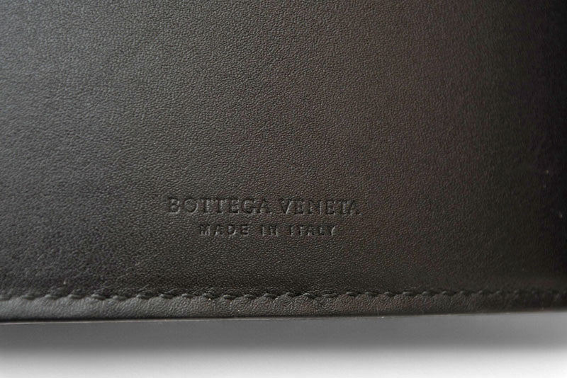 ボッテガヴェネタ 財布/マネークリップ BOTTEGA VENETA 折財布/札入れ カーフ 123180 ブラック【中古】