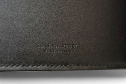 ボッテガヴェネタ 財布/マネークリップ BOTTEGA VENETA 折財布/札入れ カーフ 123180 ブラック【中古】