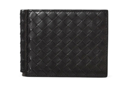 ボッテガヴェネタ 財布/マネークリップ BOTTEGA VENETA 折財布/札入れ カーフ 123180 ブラック【中古】