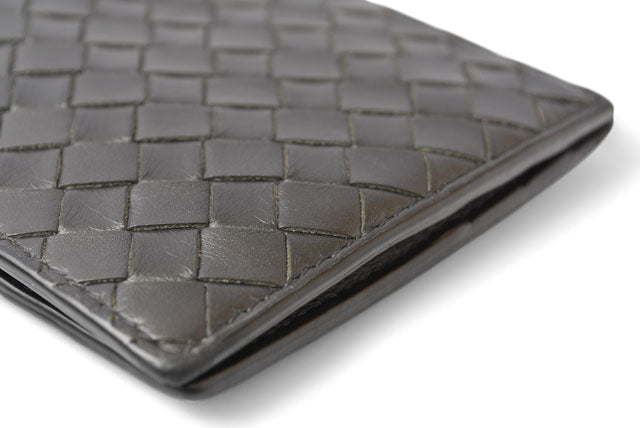 ボッテガヴェネタ 財布/マネークリップ BOTTEGA VENETA 折財布/札入れ カーフ 123180 ブラック
