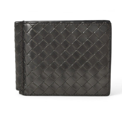 ボッテガヴェネタ 財布/マネークリップ BOTTEGA VENETA 折財布/札入れ カーフ 123180 ブラック