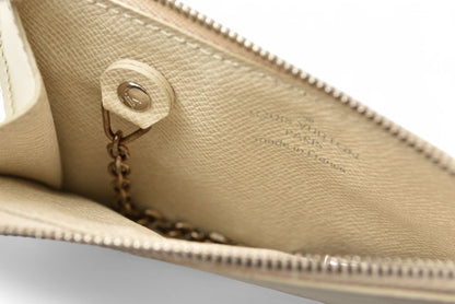 ルイヴィトン 小銭入れ/キーケース/コインケース LOUIS VUITTON ミニ財布/ポシェット・クレ NM M66602 エピ イヴォワール レザー M6660J 未使用【中古】