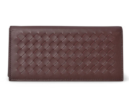 ボッテガヴェネタ 財布/札入れ メンズ BOTTEGA VENETA 長財布 イントレチャート ボルドー