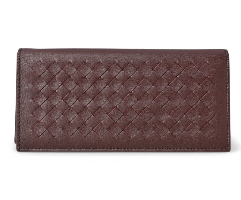 ボッテガヴェネタ 財布/札入れ メンズ BOTTEGA VENETA 長財布 イントレチャート ボルドー