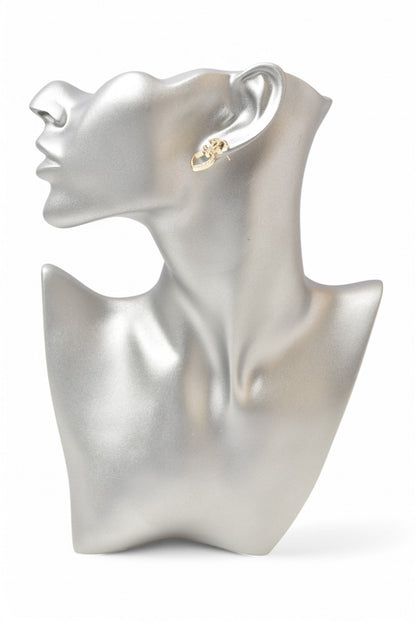 シャネル ピアス アクセサリー CHANEL CCマーク/ハートモチーフ ラインストーン ゴールド【中古】