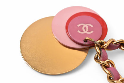 シャネル バングル/チェーンブレスレット CHANEL CC/ココマーク ピンクマルチ/ゴールド 01【中古】