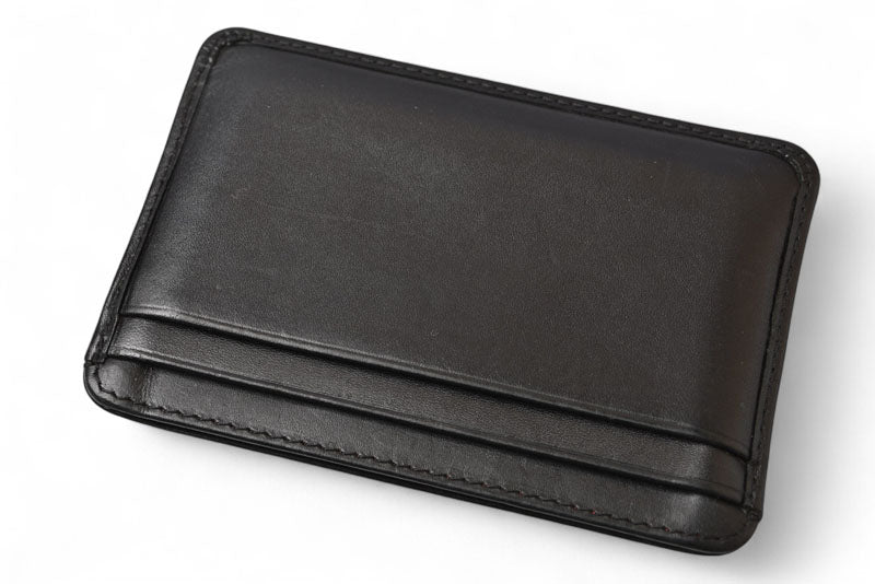 シャネル カードケース/名刺入れ CHANEL カンボンライン レザー ブラック/ブラック【中古】