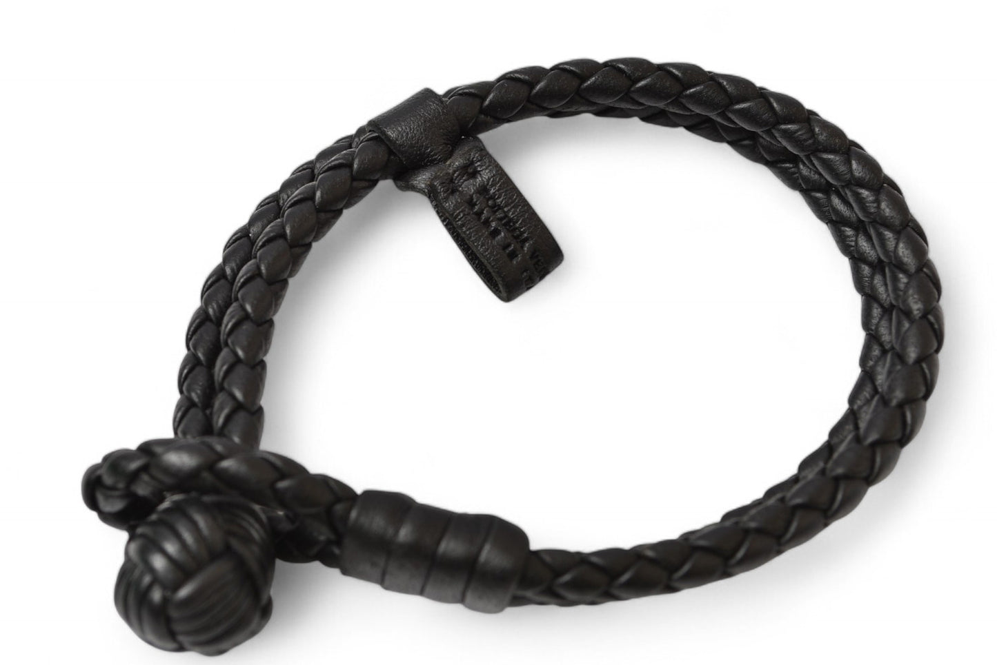 ボッテガヴェネタ ブレスレット/バングル BOTTEGA VENETA イントレチャート ダブル ブラック Sサイズ 612982 VO0BG 8803