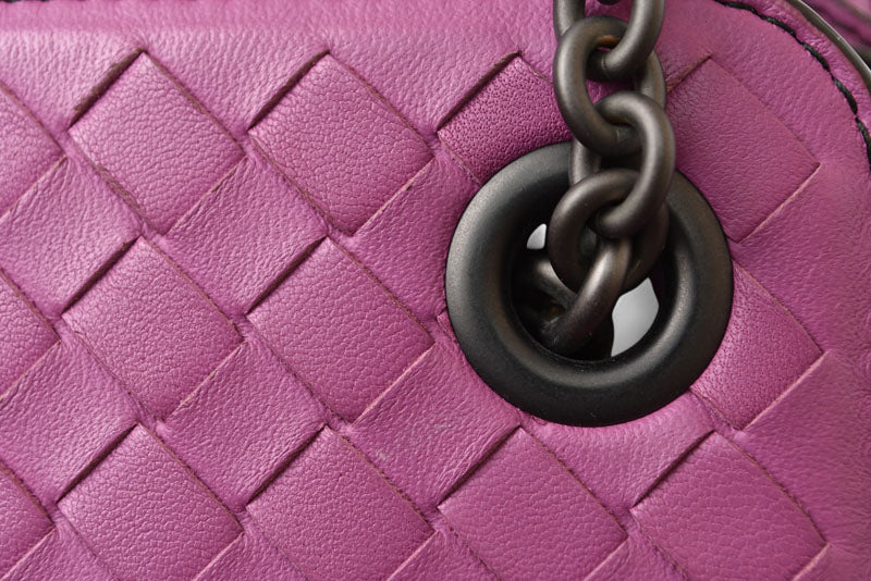 ボッテガヴェネタ ハンドバッグ/ショルダーバッグ 2way BOTTEGA VENETA バッグ 巾着 パープル【中古】