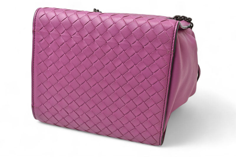 ボッテガヴェネタ ハンドバッグ/ショルダーバッグ 2way BOTTEGA VENETA バッグ 巾着 パープル【中古】