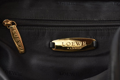 ロエベ ハンドバッグ/スモール LOEWE ヴィンテージ バッグ シープスキン ブラック【中古】