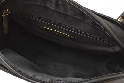 ロエベ ハンドバッグ/スモール LOEWE ヴィンテージ バッグ シープスキン ブラック【中古】