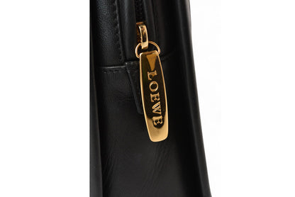 ロエベ ハンドバッグ/スモール LOEWE ヴィンテージ バッグ シープスキン ブラック【中古】