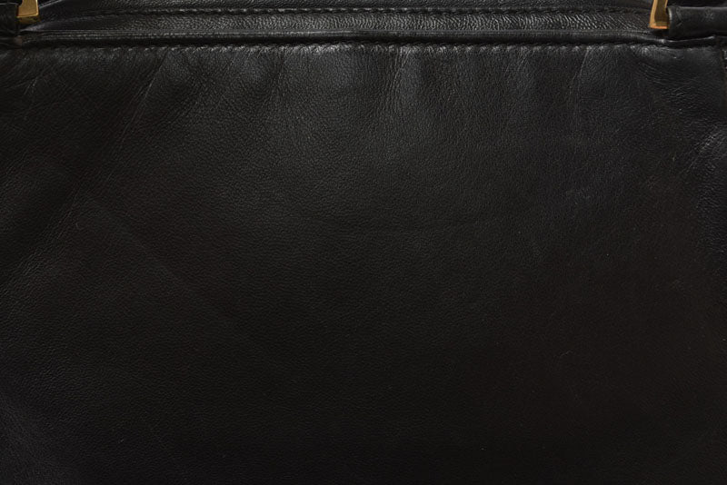 ロエベ ハンドバッグ/スモール LOEWE ヴィンテージ バッグ シープスキン ブラック【中古】