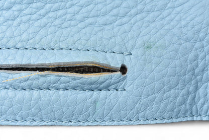 ボッテガヴェネタ ミニボストン/ショルダーバッグ 2way BOTTEGA VENETA バッグ イントレチャート スカイブルー【中古】