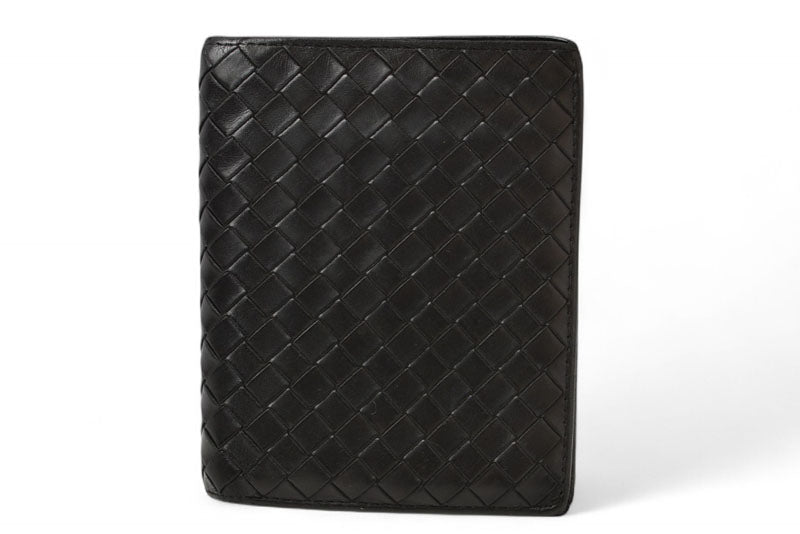 ボッテガヴェネタ 財布/二つ折り財布 BOTTEGA VENETA 折財布 イントレチャート ブラック 169731【中古】