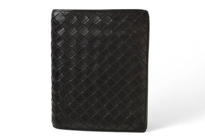 ボッテガヴェネタ 財布/二つ折り財布 BOTTEGA VENETA 折財布 イントレチャート ブラック 169731【中古】