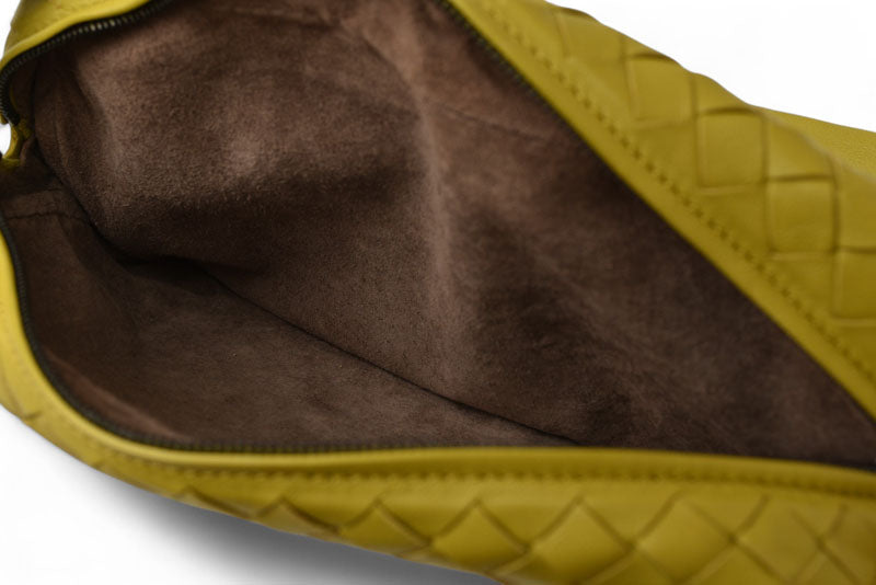 ボッテガヴェネタ ショルダーバッグ/クラッチバッグ 2way BOTTEGA VENETA ショルダーチェーン付 マスタード【中古】