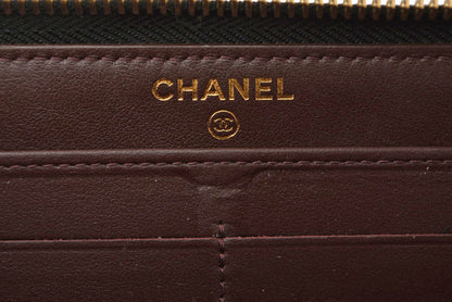シャネル 財布 CHANEL 長財布/マトラッセ キャビアスキン A50097 ブラック/ゴールド【中古】