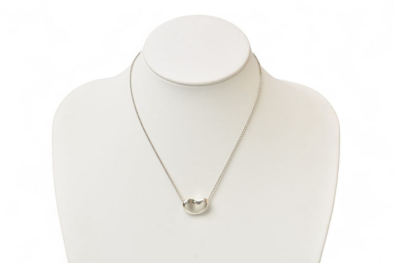 ティファニー ネックレス/ペンダント シルバー TIFFANY&Co. エルサ・ペレッティ ン ビーンモチーフ 幅2.0cm【中古】