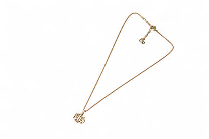 クリスチャンディオール ネックレス Christian Dior ヴィンテージ GP エンブレム ゴールド【中古】
