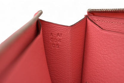 エルメス 財布/ミニポーチ HERMES リミックス コンバイン デュオ A刻印 ローズアザレ/オレンジポピー【中古】