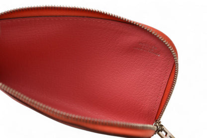 エルメス 財布/ミニポーチ HERMES リミックス コンバイン デュオ A刻印 ローズアザレ/オレンジポピー【中古】