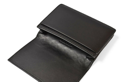 ボッテガヴェネタ カードケース/名刺入れ BOTTEGA VENETA イントレチャート レザー ブラック 174646【中古】