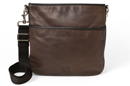 ロエベ ショルダーバッグ/クロスボディ アナグラム LOEWE バッグ ダークブラウン ヴィンテージ【中古】