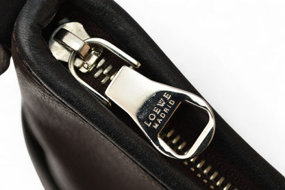 ロエベ ショルダーバッグ/クロスボディ アナグラム LOEWE バッグ ダークブラウン ヴィンテージ【中古】