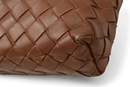 ボッテガヴェネタ ショルダーバッグ/メッセンジャーバッグ BOTTEGA VENETA クロスボディ イントレチャートVN ブラウン 161623【中古】