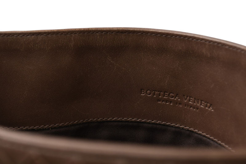ボッテガヴェネタ ショルダーバッグ/メッセンジャーバッグ BOTTEGA VENETA クロスボディ イントレチャートVN ライトブラウン 172726【中古】