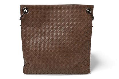 ボッテガヴェネタ ショルダーバッグ/メッセンジャーバッグ BOTTEGA VENETA クロスボディ イントレチャートVN ライトブラウン 172726【中古】