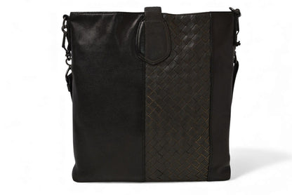 ボッテガヴェネタ ショルダーバッグ/メッセンジャーバッグ BOTTEGA VENETA クロスボディ イントレチャートVN ブラック/グレー 【中古】