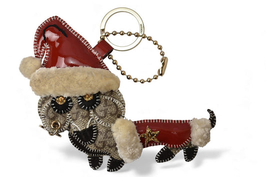 グッチ キーリング/キーホルダー GUCCI ストラップ/チャーム クリスマス限定 サンタ/グッチョリ GGプラス チワワ ドッグモチーフ【中古】