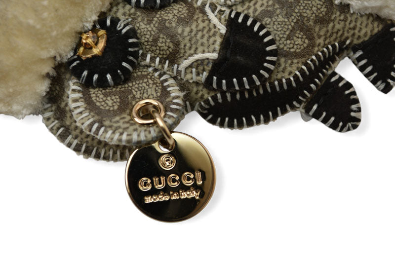 グッチ キーリング/キーホルダー GUCCI ストラップ/チャーム クリスマス限定 サンタ/グッチョリ GGプラス チワワ ドッグモチーフ【中古】