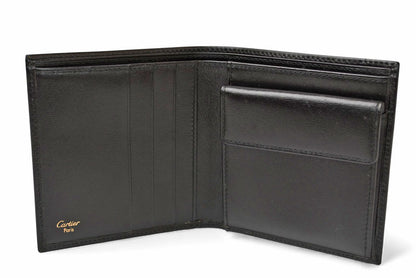 カルティエ 財布/札入れ メンズ 二つ折り Cartier 折財布 レザー パシャ ドゥ カルティエ ブラック L3000137