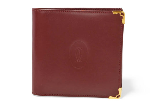 カルティエ 折財布/二つ折り財布 ヴィンテージ Cartier メンズ マスト ドゥ カルティエ ボルドー 73184192【中古】