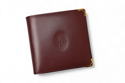 カルティエ 折財布/二つ折り財布 ヴィンテージ Cartier メンズ マスト ドゥ カルティエ ボルドー 73184192【中古】
