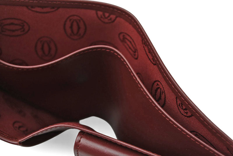 カルティエ 折財布/二つ折り財布 ヴィンテージ Cartier メンズ マスト ドゥ カルティエ ボルドー 73184192【中古】