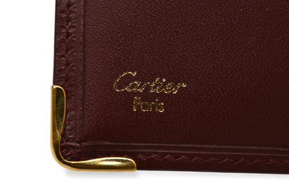 カルティエ 折財布/二つ折り財布 ヴィンテージ Cartier メンズ マスト ドゥ カルティエ ボルドー 73184192【中古】