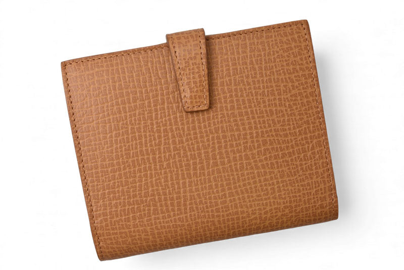 ロエベ 財布 LOEWE 三つ折り財布 アナグラム トリフォルド キャラメル【中古】