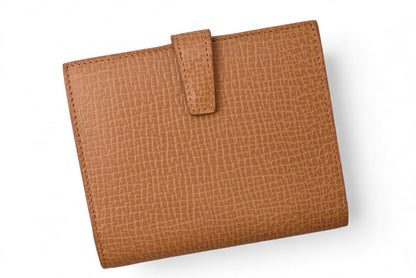 ロエベ 財布 LOEWE 三つ折り財布 アナグラム トリフォルド キャラメル【中古】